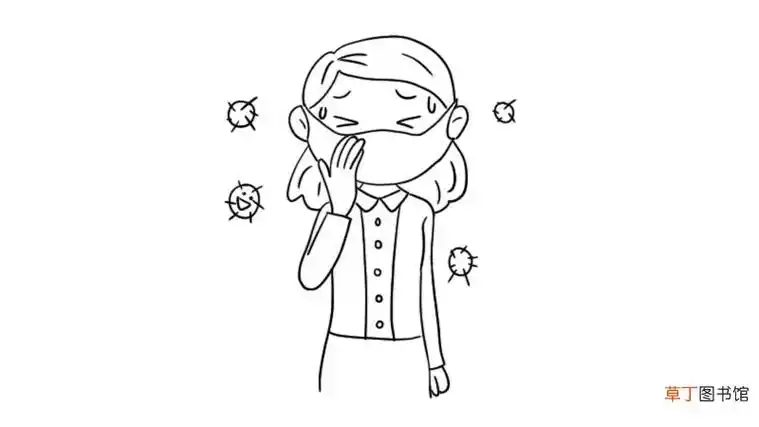 肺炎病人的简笔画怎么画