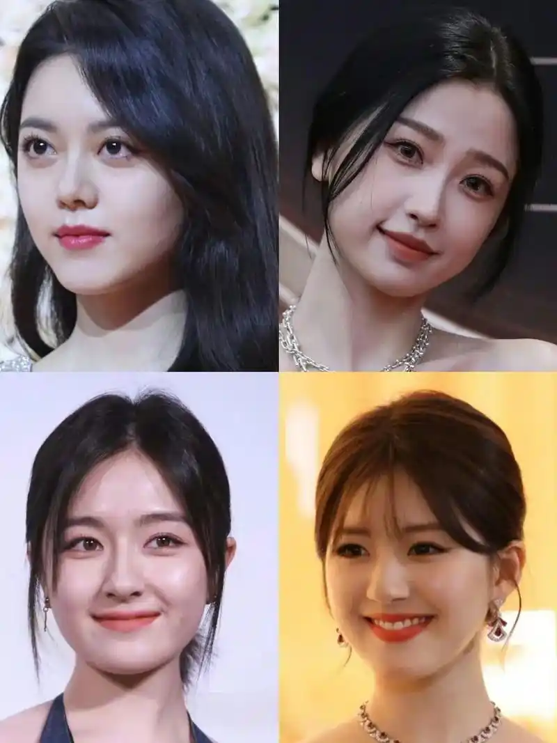 内娱四大饼脸美女:赵露思,虞书欣,赵今麦,李兰迪.