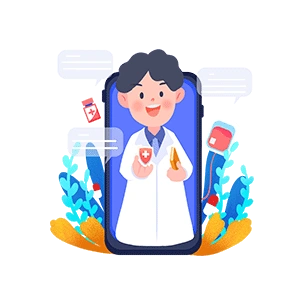 可爱卡通手绘医生免抠素材