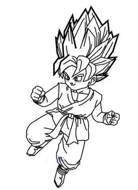 画from淼山鸣七龙珠孙悟空超级赛亚人简笔画图片儿童孙悟空简笔画大全