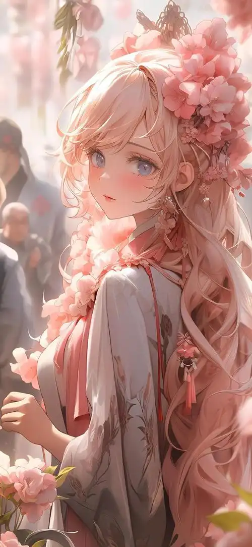 二次元唯美少女插画#ai绘画##高清壁纸精选