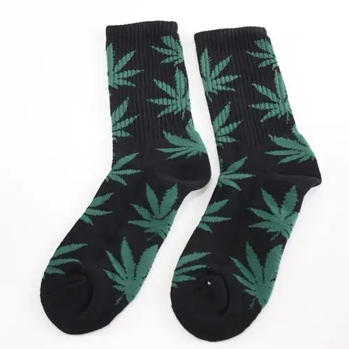 定制植物大麻杂草叶运动袜男士 - buy 运动袜,麻袜,定制袜子 product