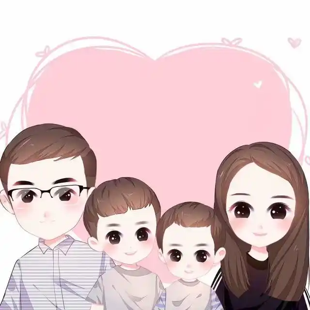 8月火爆头像,一家三口,四口微信头像盘点