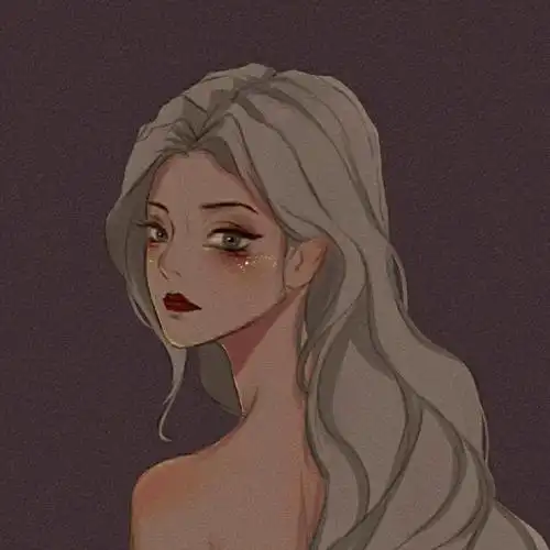 女生头像酷暗黑系手绘头像气质