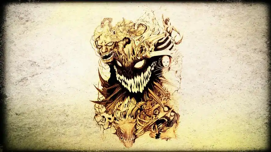 恐怖的魔鬼炫酷创意高清桌面壁纸