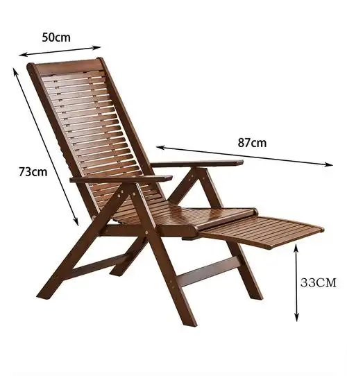 躺椅折叠阳台家用休闲竹靠背椅办公室午休椅懒人午睡床椅便携凉椅