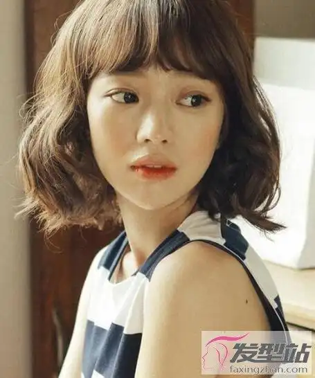 女生韩式短发发型韩式蛋卷头俏皮又瘦脸