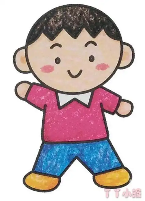 的小男孩简笔画男孩简笔画简笔画人物男孩帅气简单九步教画可爱的小