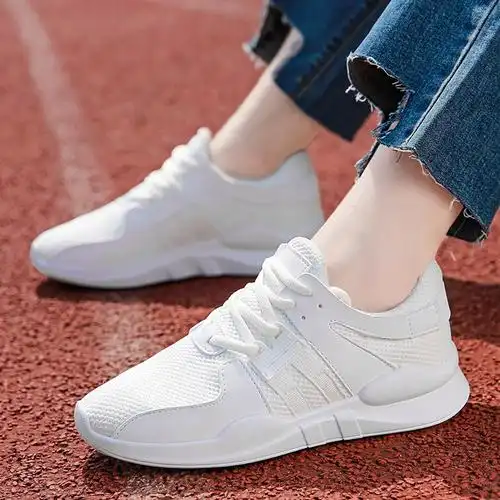 夏季新款透气33女鞋子34码小码31百搭32单鞋休闲运动鞋网布小白鞋