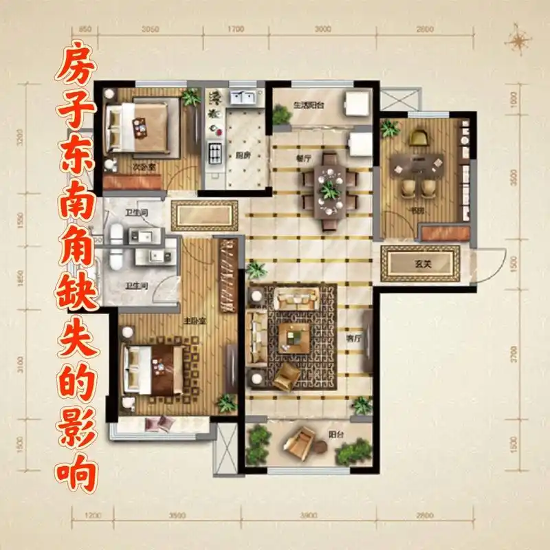 自古以来都说好的户型四方八稳 各方位都饱满.