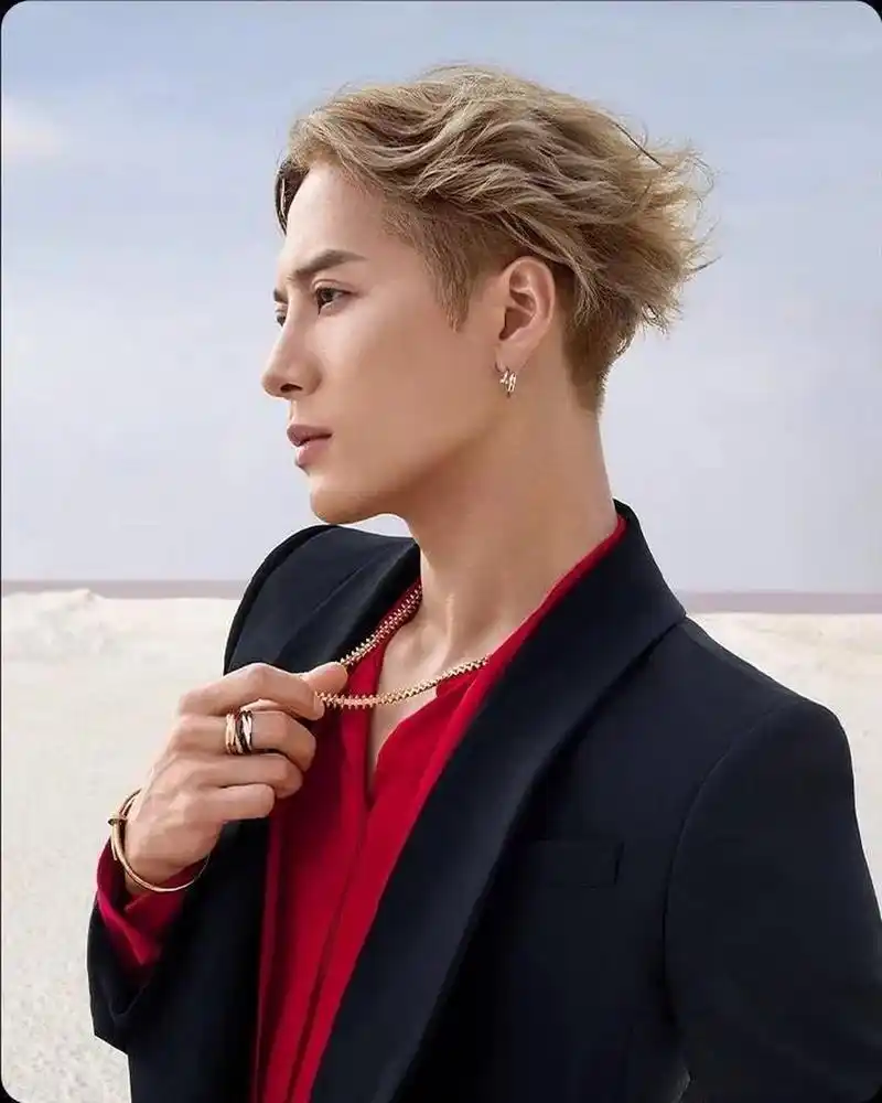 王嘉尔一半红一半黄的发型真的雷人,真的会有人觉得好看吗?