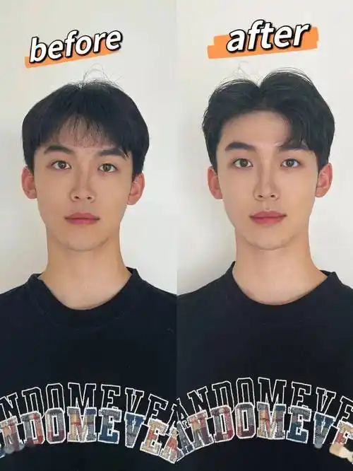 男生三七分教程(纯手抓版)_头发_发型_刘海来