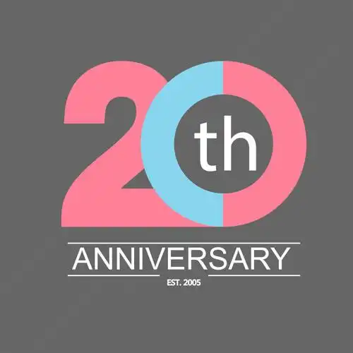 抽象矢量麦穗元素的15周年金色纪念标志设计