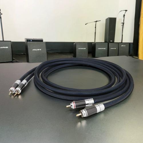 麦景图2328 发烧rca信号线 铜银混编线双莲花头音频连接线