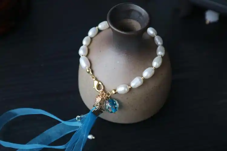 沄中花岭古风珍珠手链汉服配饰手环王者荣耀手链