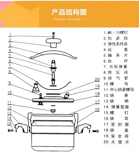铝合金防爆压力锅 压盖式商用高压锅 酒店饭店餐厅燃气煲汤锅炖锅