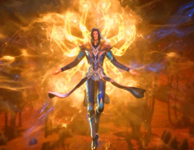 斗罗一年零一夜形态曝光千手修罗唐三太霸气红眼戴沐白帅爆