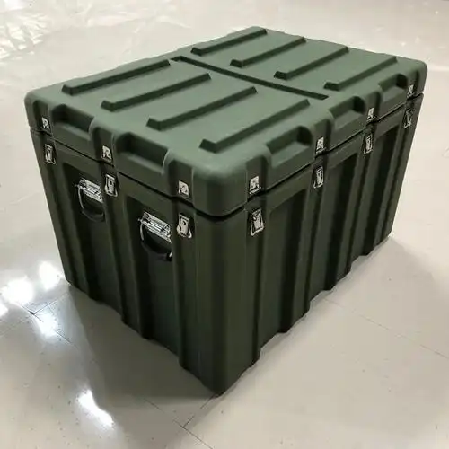 0成交46个厂家直销滚塑箱军用物资储备空投箱 军绿色运输滚塑箱 战备
