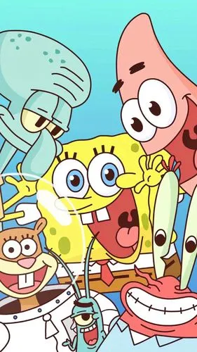 超级喜欢海绵宝宝 今天想了想,.