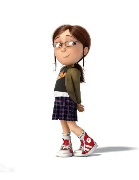 神偷奶爸小女孩伊迪丝简笔画