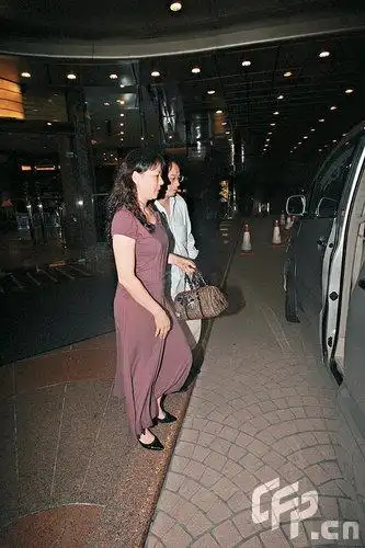 李宁与太太上车