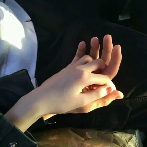 手指紧扣情侣头像一对:倾心相遇,安暖相陪