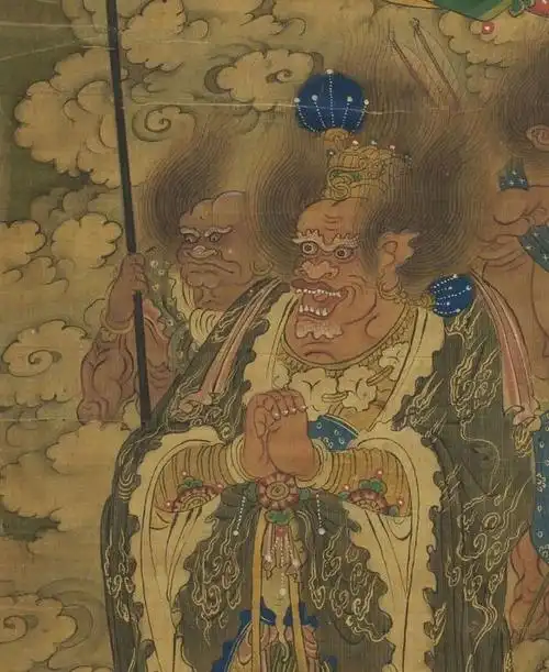 明代宫廷水陆画《罗刹众图》