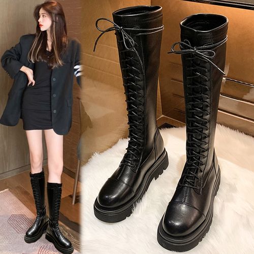 长筒马丁靴女2020新款