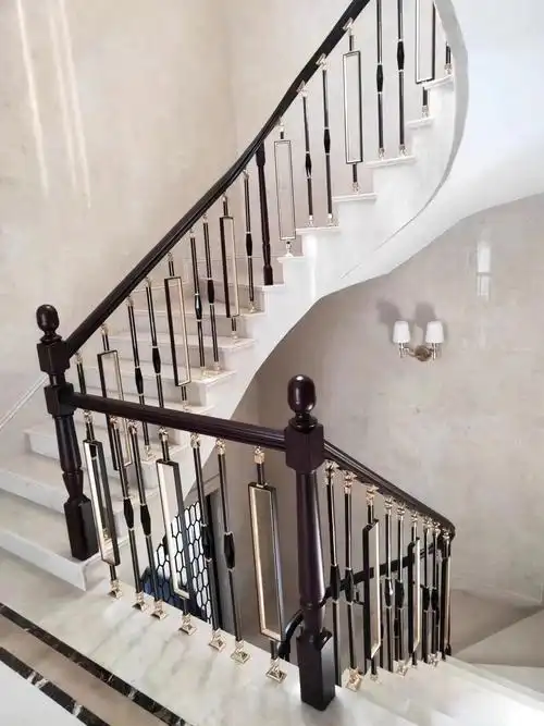 扶手楼梯东莞定制复式护栏室内阁楼镁合金别墅楼梯扶手