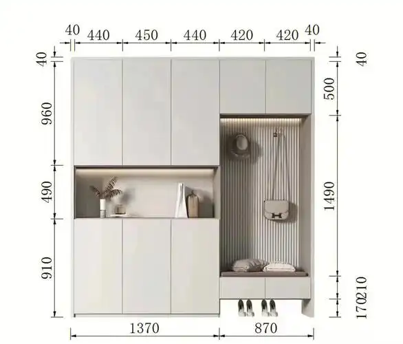 鞋柜,不浪费空间完美收纳设计独特格调满满,让你一进门就是满满的幸福