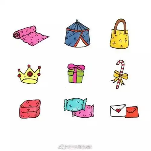 可爱小简笔画物品