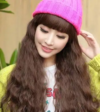 小脸卷发发型 小脸玉米烫卷发图片