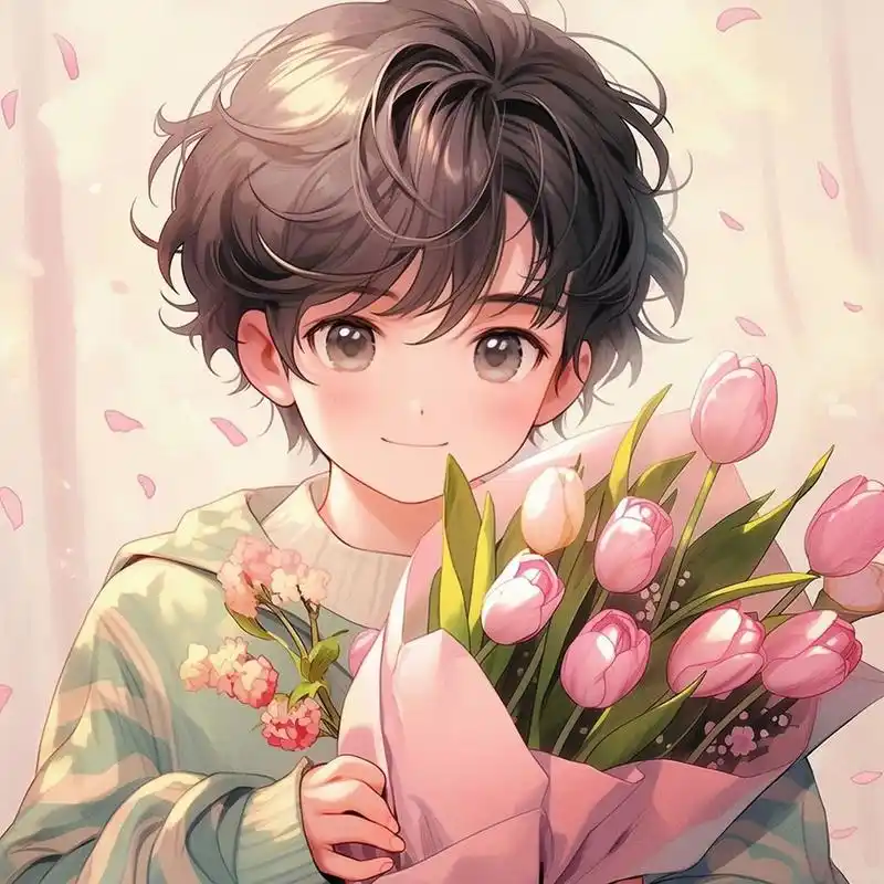 治愈又浪漫的手捧花头像#头像# #秋日生活创作季