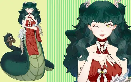 【水思思】live2d半蛇人模型展示_哔哩哔哩_bilibili