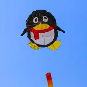 软体大qq风筝 企鹅风筝 成人儿童大风筝 无骨架风筝2019新款风筝