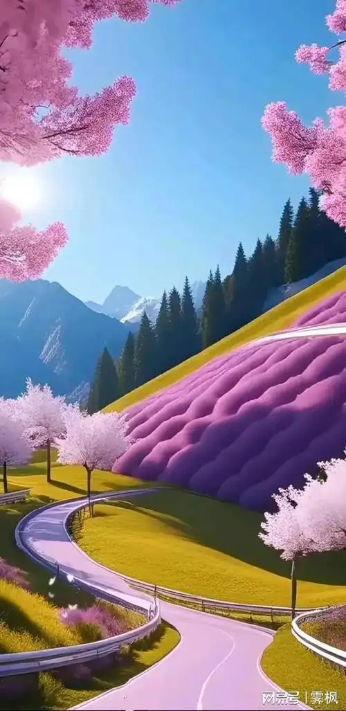 壁纸分享,通往仙境的道路,美轮美奂