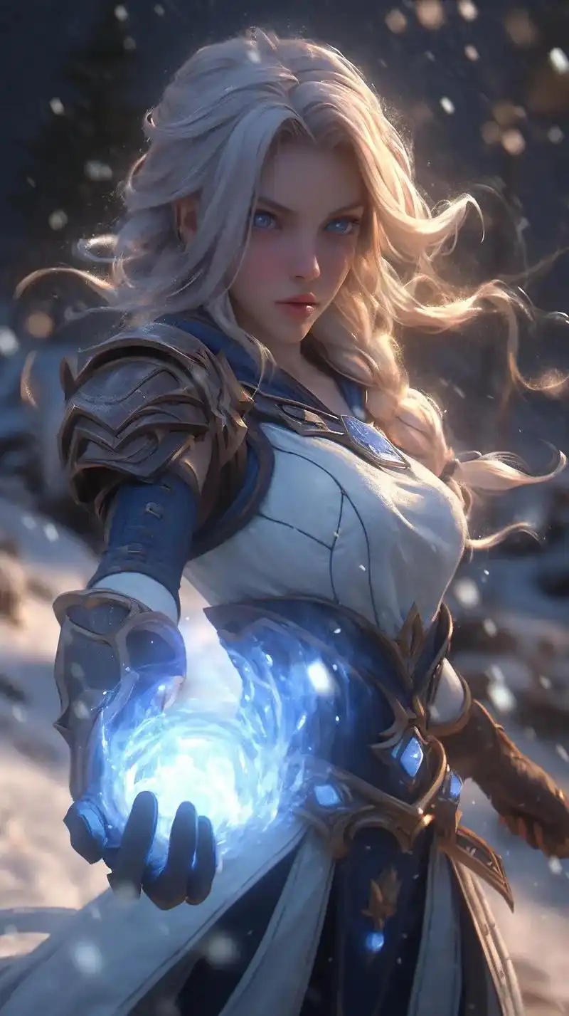 高清魔兽世界吉安娜原创壁纸.#手机屏保 #魔兽世界吉安娜 # - 抖音