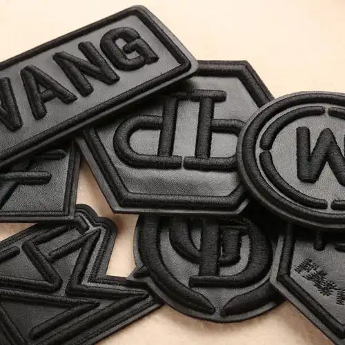 黑色补洞修补皮衣pu皮革补丁立体装饰衣服布贴