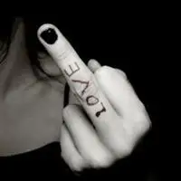 竖中指超拽的女生霸气头像看不见脸的各种鄙视手势