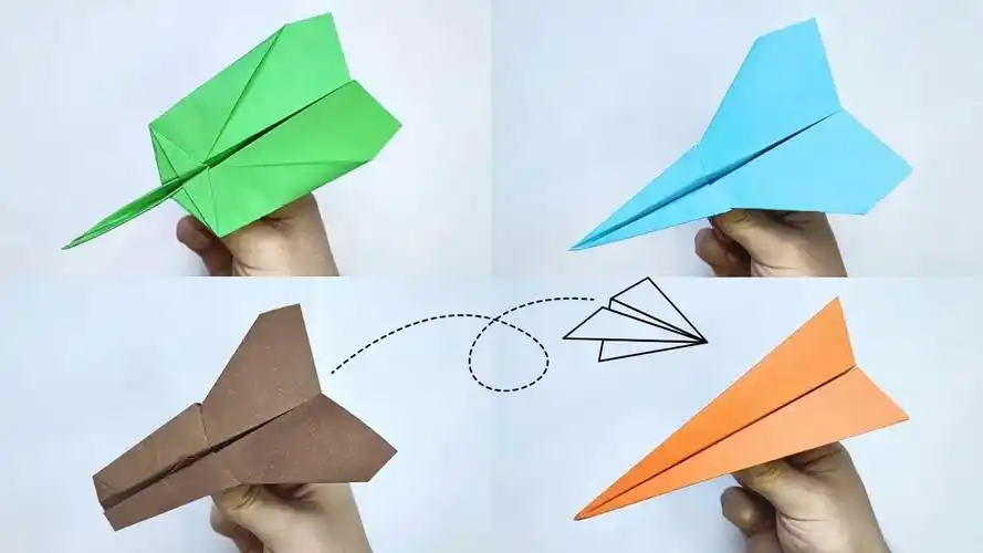 【origami library】四种纸飞机折纸教程2 easy top-4 paper plane