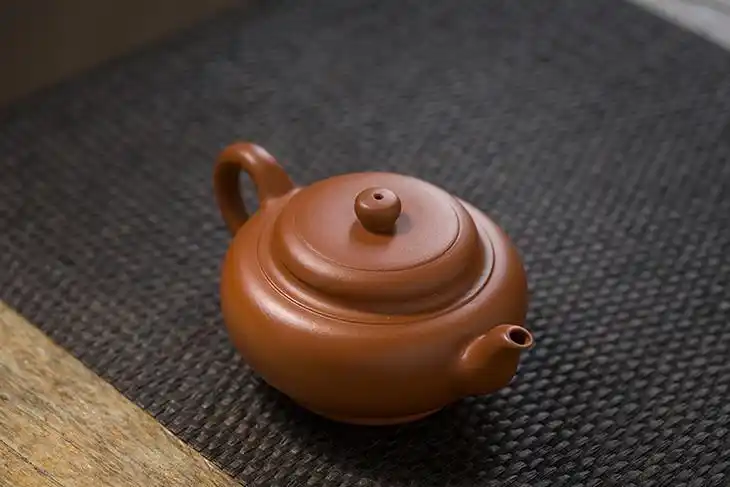 茶香记朱泥扁灯壶杨飞宜兴紫砂光素器功夫茶具紫砂壶