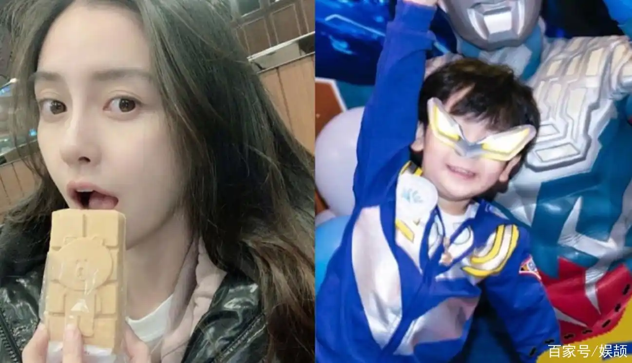 angelababy4岁儿子小海绵长高了!身高已超过179公分黄晓明腰部