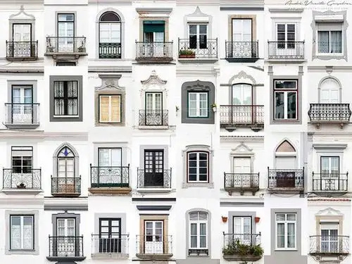 32种欧洲窗户外部造型参考图,白色系,设计参考.