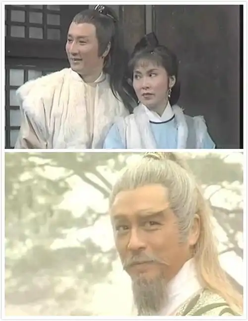 1983版《射雕英雄传》,上图为谢贤与李司棋,下图为曾江