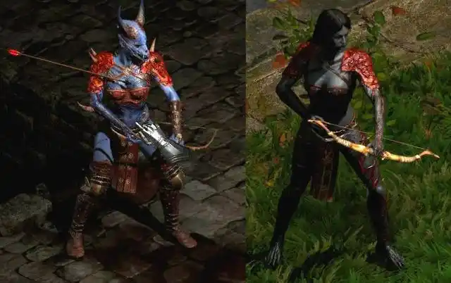 《暗黑破坏神2》中被恶魔操控的女武士——堕落的罗格射手