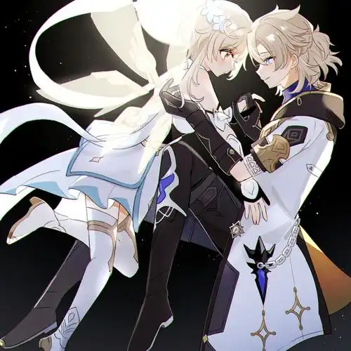 原神twitter总结 ③_スカ蛍_散兵×荧 - 插画世界