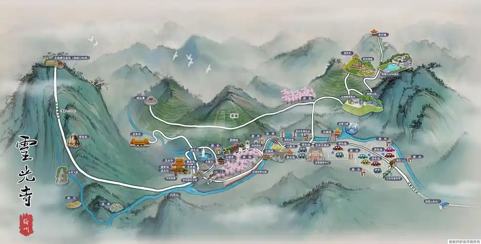 国风类手绘地图