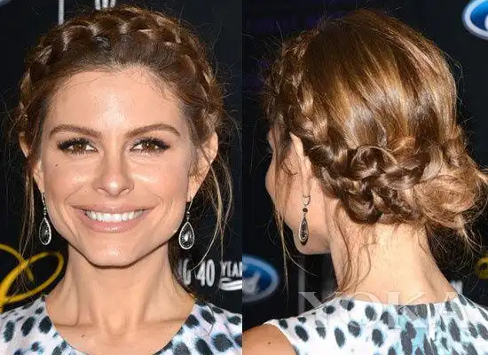 麻花辫盘发让你秒变华丽女神