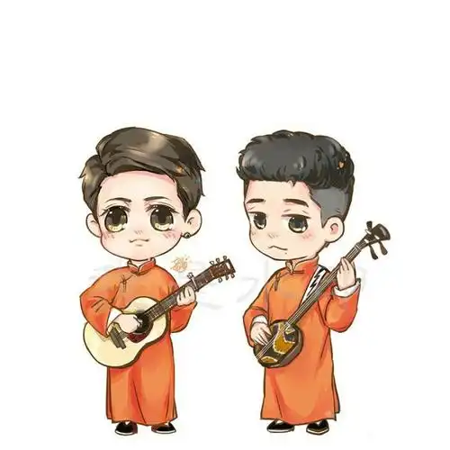 德云社相声演员孟鹤堂,周九良卡通头像第二波~请查收