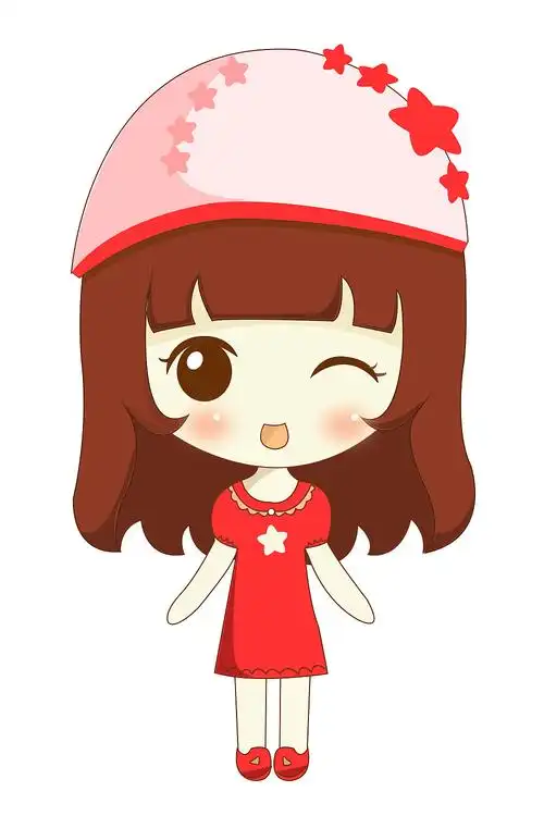 ps卡通人物练习 卡通头像 可爱女孩 动画效果展示